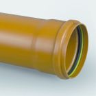 Tuyau PVC manchonné 160x3,2mm Benor SN2 rouge-brique Lg 3m