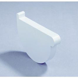 Talon gauche gouttière PVC 120mm ISO