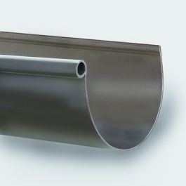 Gouttière PVC 120mm brune Lg 4m