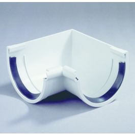 Angle intérieur gouttière PVC 120mm ISO